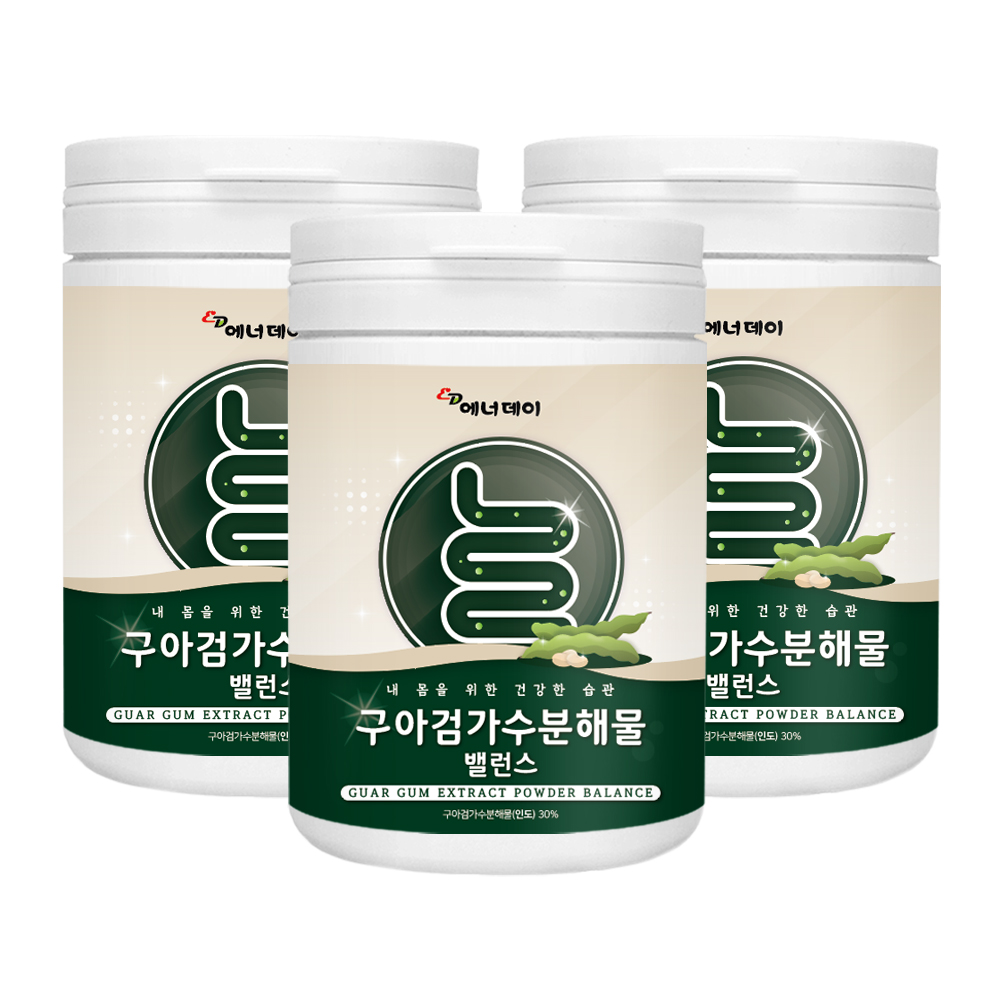 <b>에너데이</b> 구아검가수분해물 120g 19종 혼합 유산균 식물성 프로바이오틱스 간편 섭취 영양 <b>장</b> 건강 3통