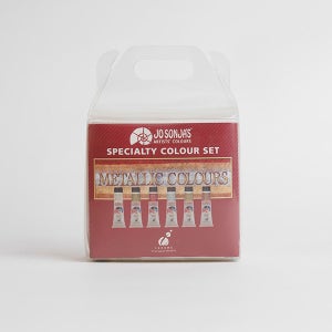 조선자 아크릴과슈물감세트 20ml 6색(금속)