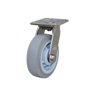 KCCY 올스텐바퀴 6인치 중량 회색고무바퀴 스텐캐스터