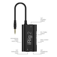 일렉트릭기타 베이스 오디오 인터페이스 이펙터 iRig2