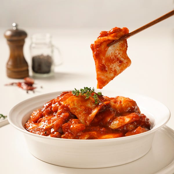 춘천 학곡리 막국수 닭갈비 맛집 택배 밀키트 캠핑 음식(별도 포장된 양념을 모두 고기와 야채에 넣어서 볶아드세요)