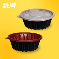 면용기 190파이 소 300세트 투톤 JH 일회용 냉면 우동 칼국수 배달 포장