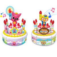 돌아기 생일케이크 핑크퐁 장난감 아기상어 24개월 뽀로로 촛불끄기 놀이 코코몽 케이크