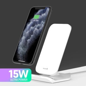 15W 듀얼코일 고속 충전 무선 충전기 거치대