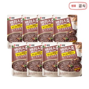 샘표 밸런스죽 동지찹쌀통팥죽 420g 8개