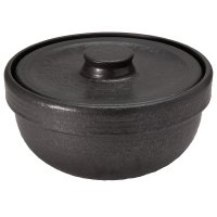 가마도상 밥솥 NAZ-01 1.5L 블랙 2~3인용 세라믹 Haseen NAZ-01 Anhydrous Cooking, Soil Pot, Rice Pot