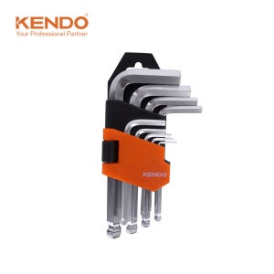 켄도 육각 볼 렌치 세트 숏타입(S) 9PCS 20735N
