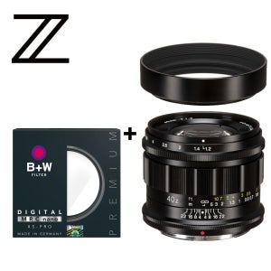 보이그랜더 녹턴 40mm F1.2 ASP 니콘 Z + B+W NANO 58mm