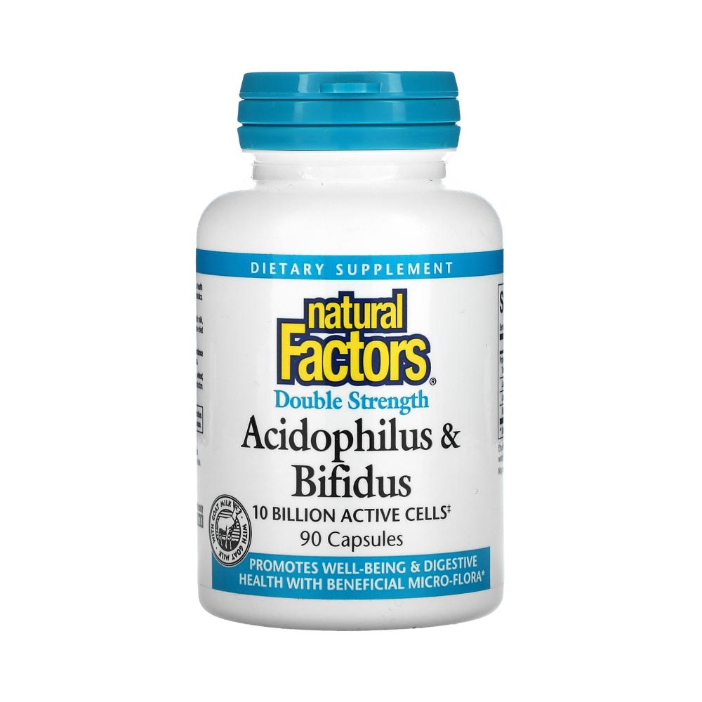 Natural factors <b>애시도필러스 비피더스 100억</b> 락토바실러스 90캡슐