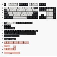 KBDiy GMK 올리비아 다크 PBT 키 캡 체리 프로필 더블 샷 블랙 화이트 핑크 기계식 키보드에 대한 DIY