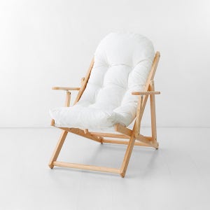 스누그 접이식안락의자 너도밤나무 아이보리 0187.3471