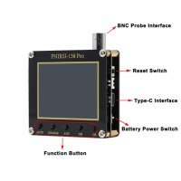 미니 핸드 헬드 FNIRSI 138pro 디지털 오실로스코프 휴대용 로직 분석기, 원 버튼 자동 조정 PWM 펌웨어 업그레이드