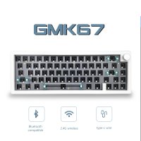 GMK67 65% 가스켓 블루투스 2.4G 무선 핫 스왑 가능 맞춤형 기계식 키보드 키트 RGB 백라이트