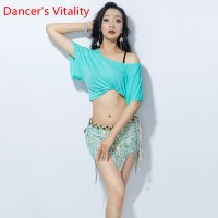 밸리댄스복 벨리복 댄스 레이스 댄서 스팽글 짧은 치마 정장 훈련 세트 블링 반팔 탑 underwear bellydance outfit oriental