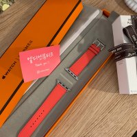 HERMES 에르메스 애플워치 스트랩 싱글투어 41mm 로즈 텍사스