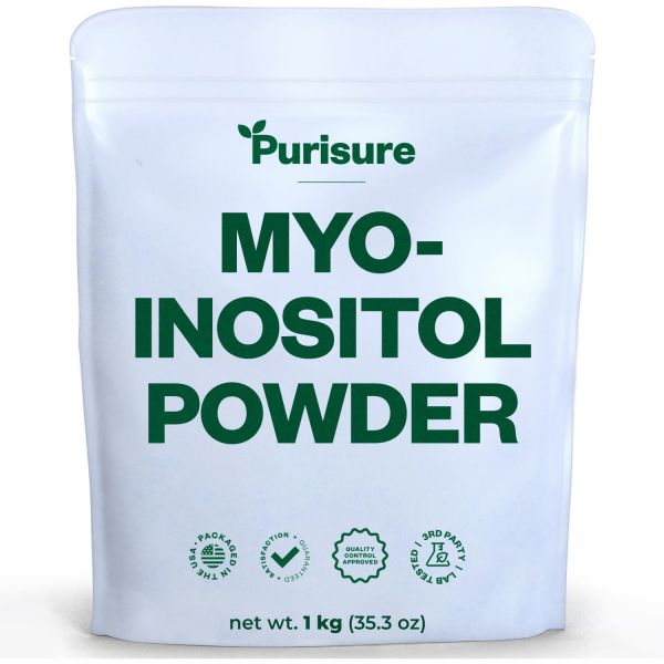 Purisure 미오<b>이노시톨 파우더</b> 1kg 2000서빙 비건 <b>퓨어</b> 2.2 Pound (Pack of 1)