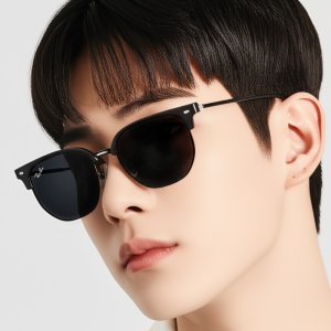 레이벤 남자선글라스 뉴 클럽마스터 RB4416 6653B1 하금테 변색 편광 렌즈 추가