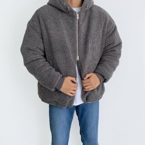 양털후드집업 양털후리스