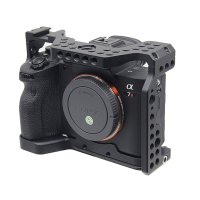 JINTU-A7I4 A7R4 A7R IV SLR 확장 키트용 카메라 케이지 리그 보호 케이스 콜드 슈 1/4 quot3/8Arri 포지셔닝 홀