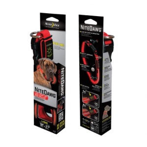 (Sale) 나이트아이즈 라이트업 LED 목줄 S/L (야간산책)