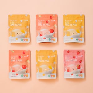 맘스미 아기과자 맘맘 큐브요거트 6봉세트 딸기 사과 치즈 10개월 11개월 12개월