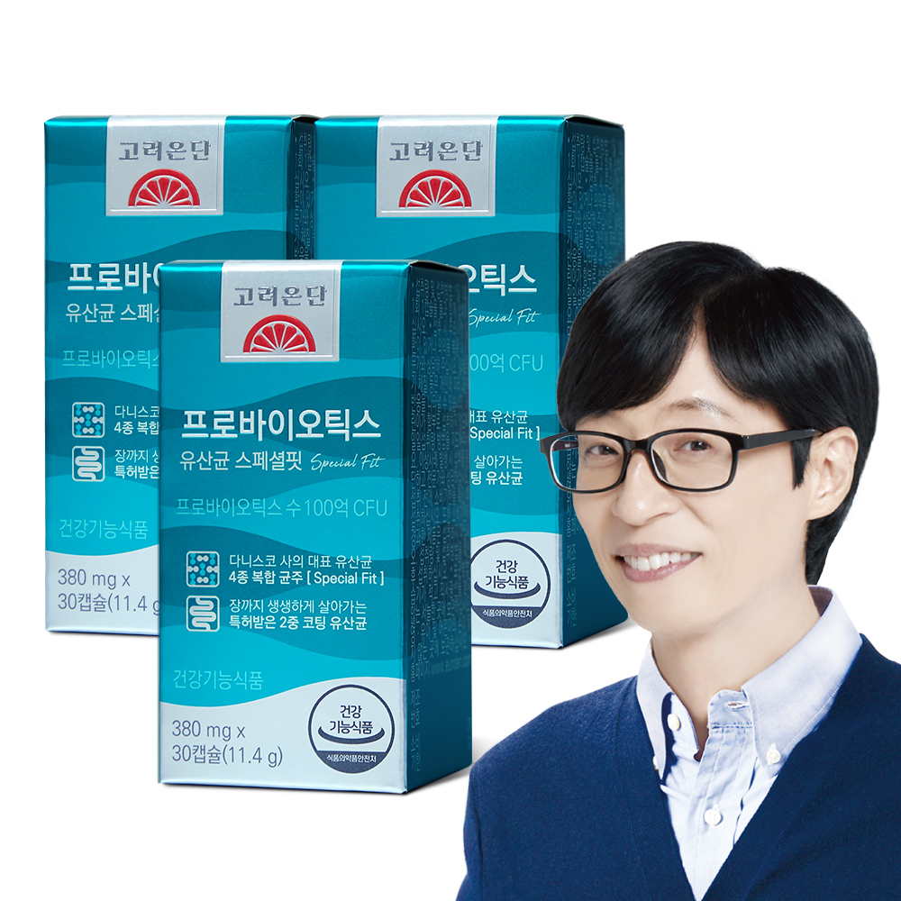 고려은단 프로바이오틱스 유산균 스페셜핏 100억 유산균 30캡슐, 3개