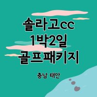 국내 태안 솔라고cc 1박2일 골프 여행 투어 패키지