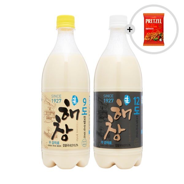 해창주조 해창막걸리세트 12도 9도 프레첼