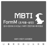 MBTI 정식검사 FormM 조직용 (3p결과+전문자료+해석상담영상 제공) 09시~01시 운영