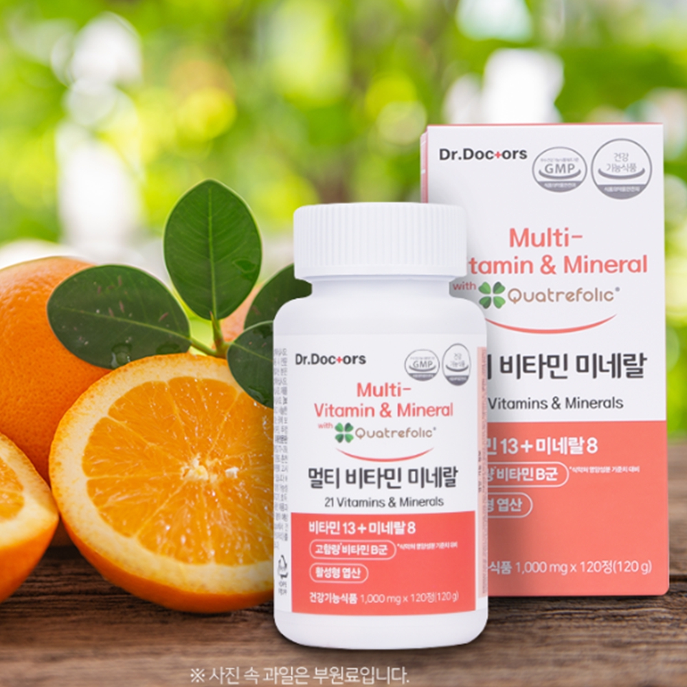 <b>닥터닥터스</b> 멀티비타민미네랄 1,000mg 120정