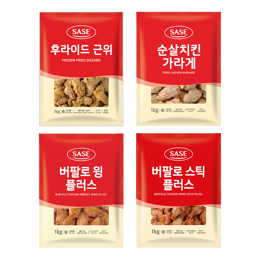 사세 치킨가라아게 300g x 4봉 (2+2)