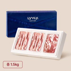 [농협 라이블리] 한돈 한상 세트 1.5.kg (삼겹살 500g, 삼겹살 500g, 목살 500g)