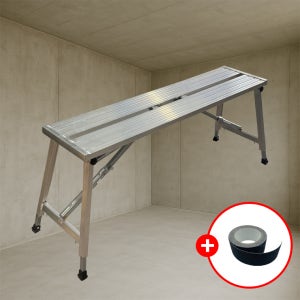 알루랙 일자 작업대 AR300x1200 도배 우마 알루미늄 발판 AL-RACK