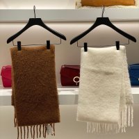 Sandro 산드로 여성 머플러 H21FLUFFY SCARF / camel / ecru