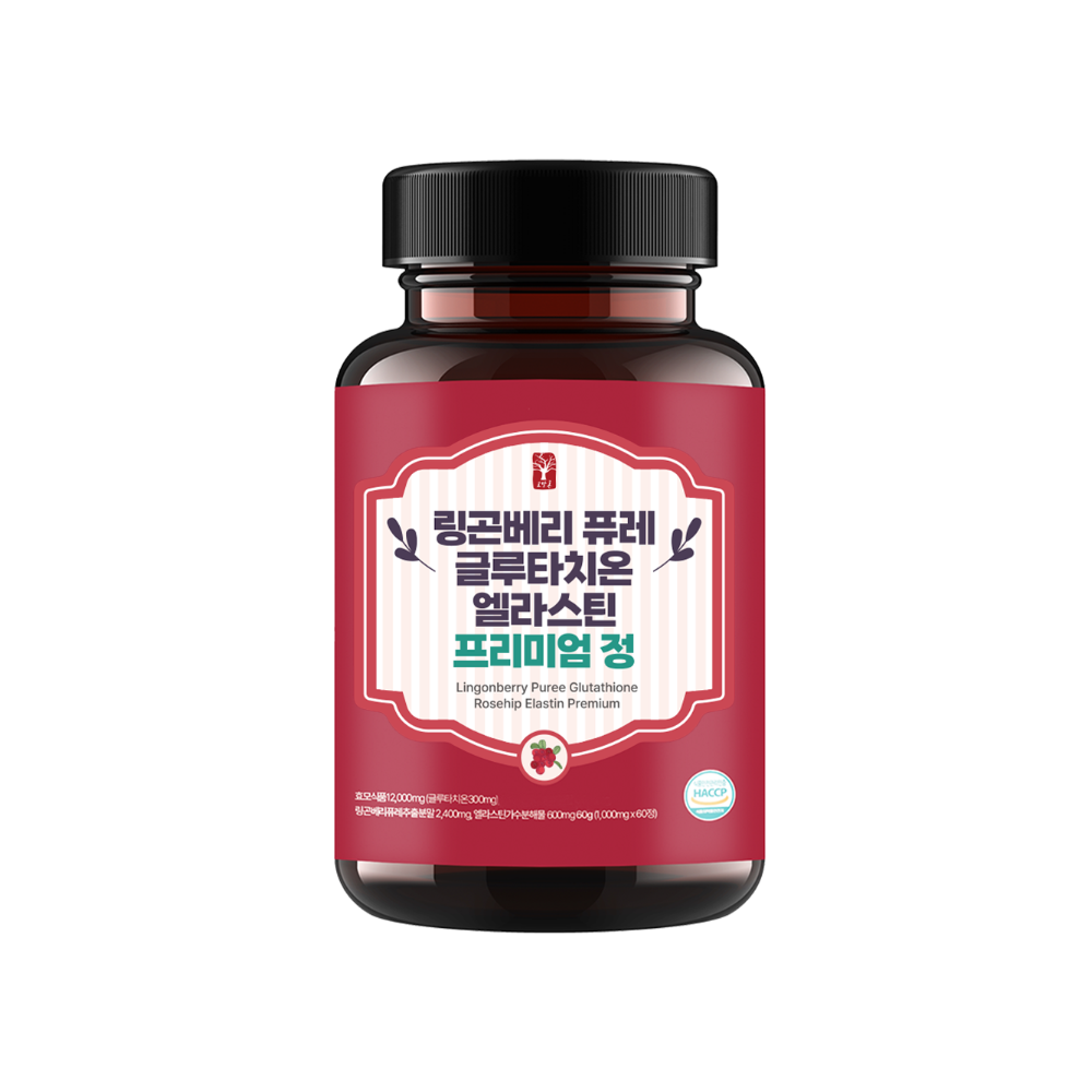 고말론 <b>링곤베리</b> 퓨레 글루타치온 엘라스틴 1000mg 60정