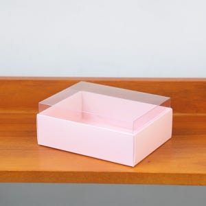 투명마카롱상자 핑크 1013-PK(10.3×13.5×5.3cm) 50매 마카롱 8구 뚱카롱 6구