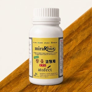 참옻칠 아토펙트 코팅제 1000ml 연주합 연갈색 바니쉬 페인트 목재 가구 원목 한옥 한지
