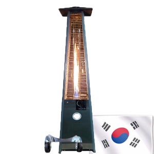 국산 극동주공 글라스 히터 KDP-SR-11G 가스 파티오 삿갓 난로 유리관 글래스 테라스 야외 바퀴포함
