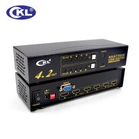 CKL 4x2 HDMI 스위치 분배기 4 in 2 out IR 원격 RS232 제어 지원 1