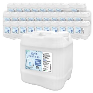 크로바 초순수 3차 살균 정제수 19L x30(파렛+렙) 반도체 UV살균 지게차배터리 가습기 증류수 의료용