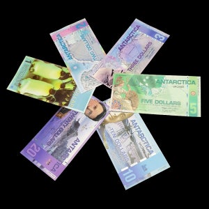 남극 달러 폴리머 기념지폐 6종 세트 (플라스틱화폐)