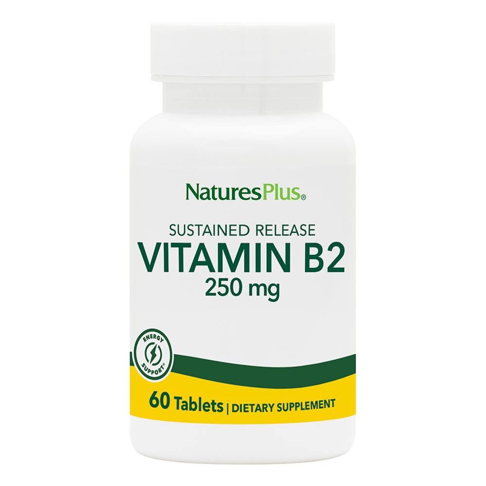 NaturesPlus <b>비타민 B2</b> 리보플라빈 250 mg 60정