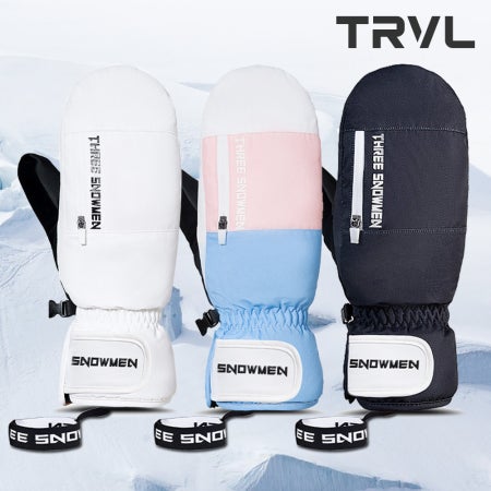 트레벨로 THREE 스노우맨 방한 방수 스키 스노우보드 벙어리장갑