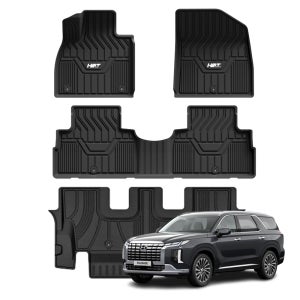 [물청소 편한 매트] TPE 카매트 자동차고무 입체 방수 발매트 풀세트 팰리세이드 7인승, 운전석+조수석+뒷자석