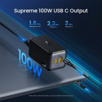 급속 충전기AOHI 120W USB C 충전기 GaN 데스크탑 iPhone MacBook Pro Air 노트북 태블릿 어댑터용 4포트 고속 스테이션