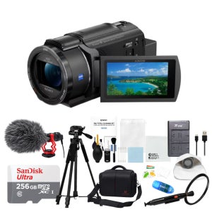 소니 FDR-AX43A 캠코더 방송용 학교 교회 촬영 4K 카메라 256GB 12종 패키지
