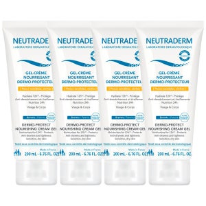 Neutraderm 뉴트라덤 더모 프로텍트 너리싱 크림 젤 200ml 4개