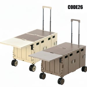코드26 NEW 웨건형 카트 2세대 (테이블 상판 포함) / 캠핑용 카트 수레 캐리어