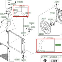 올뉴카니발 라디에이터 호스 상 하 25414A9100 25415A9100