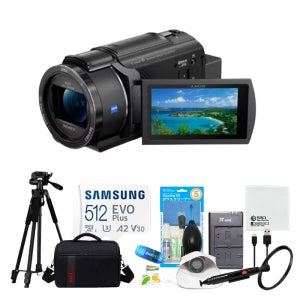 소니 FDR-AX43A 캠코더 공연장 방송용 유튜브 촬영 4K 카메라 512GB 풀패키지